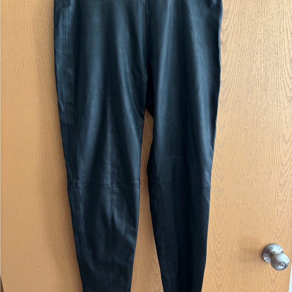 Zara Sleek Black faux leather Pants